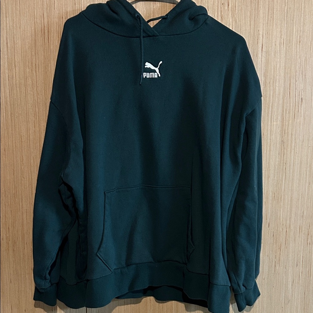 Puma Men's Forest Green Hoodie
